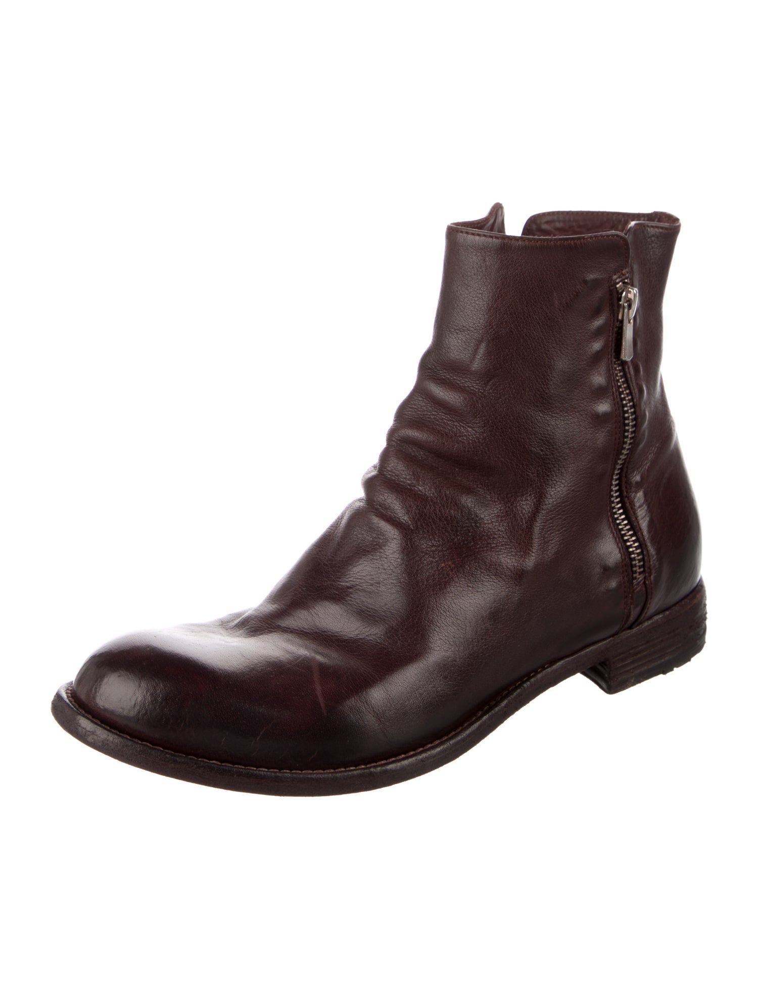 Officine Creative Leather Combat Boots