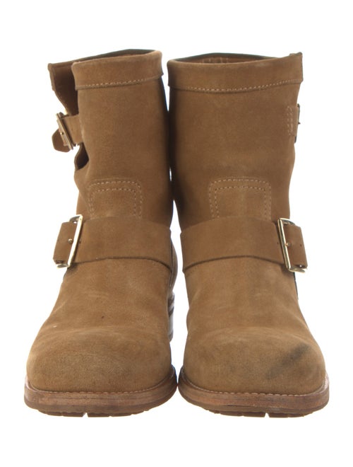 Jimmy Choo Suede Moto Boots