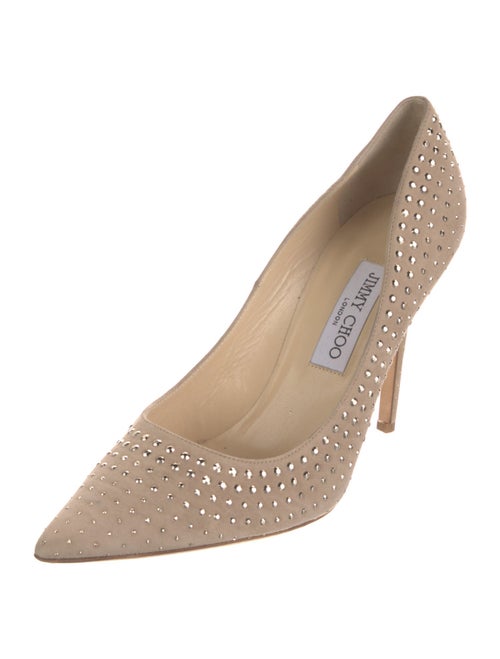 Jimmy Choo Suede Studded Accents Pumps