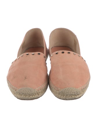 Jimmy Choo Suede Studded Accents D'Orsay Flats