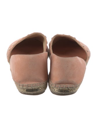 Jimmy Choo Suede Studded Accents D'Orsay Flats