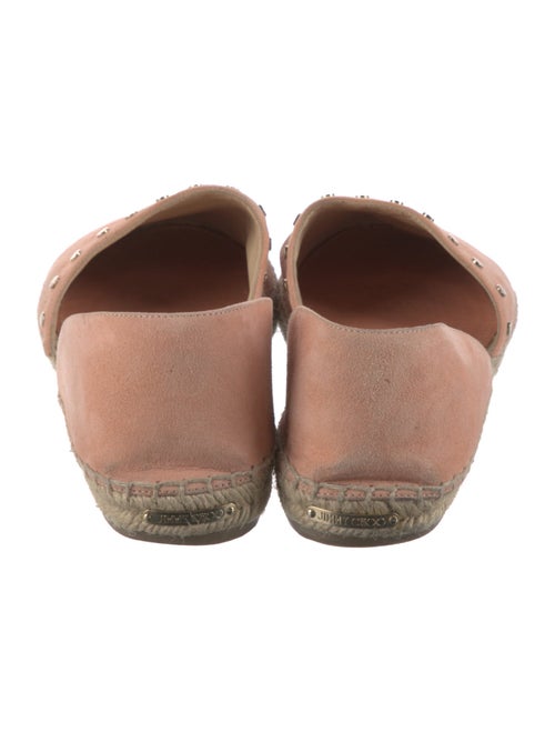 Jimmy Choo Suede Studded Accents D'Orsay Flats