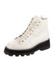 Jimmy Choo Leather Crystal Embellishments Combat Boots