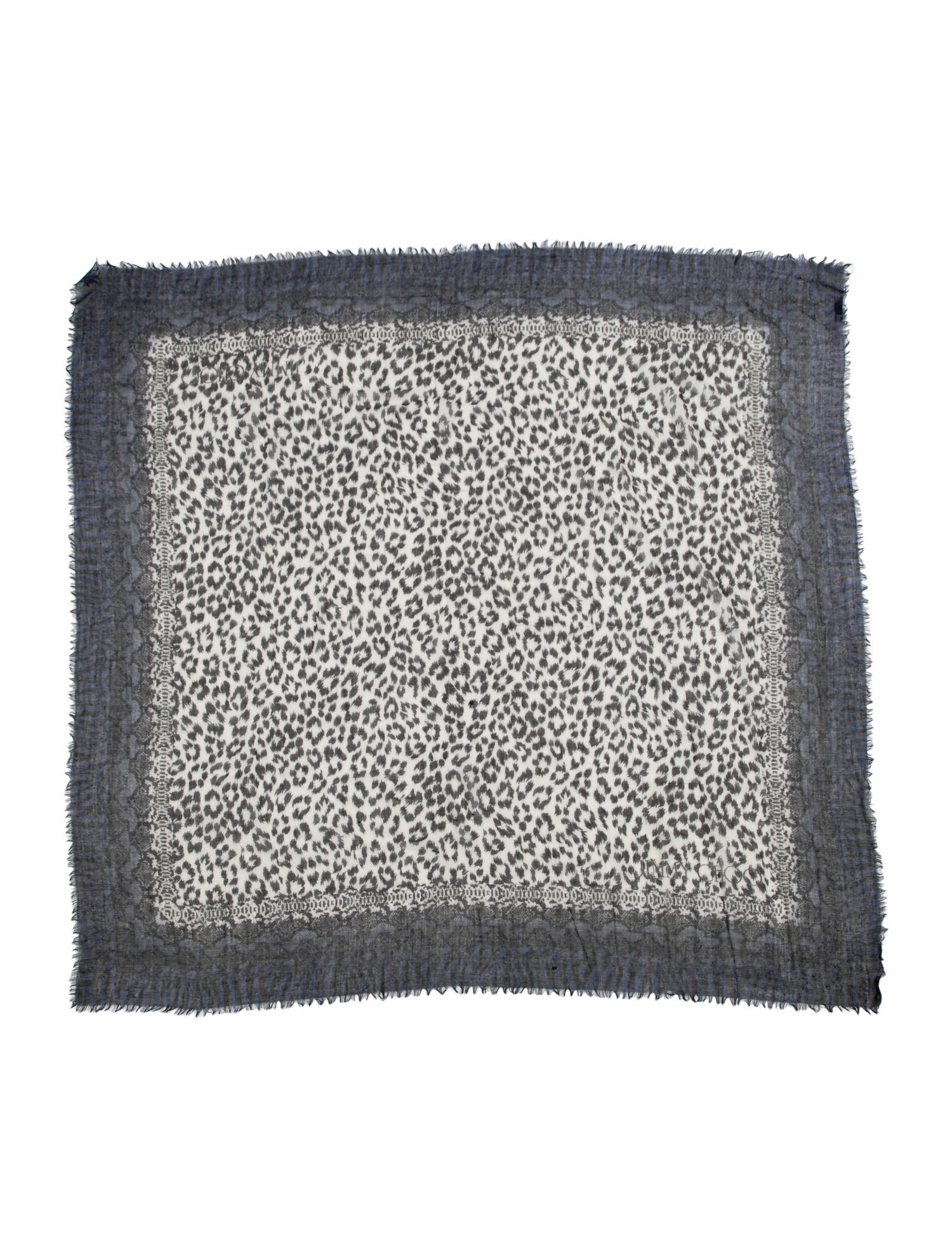 Jimmy Choo Wool Printed Scarf