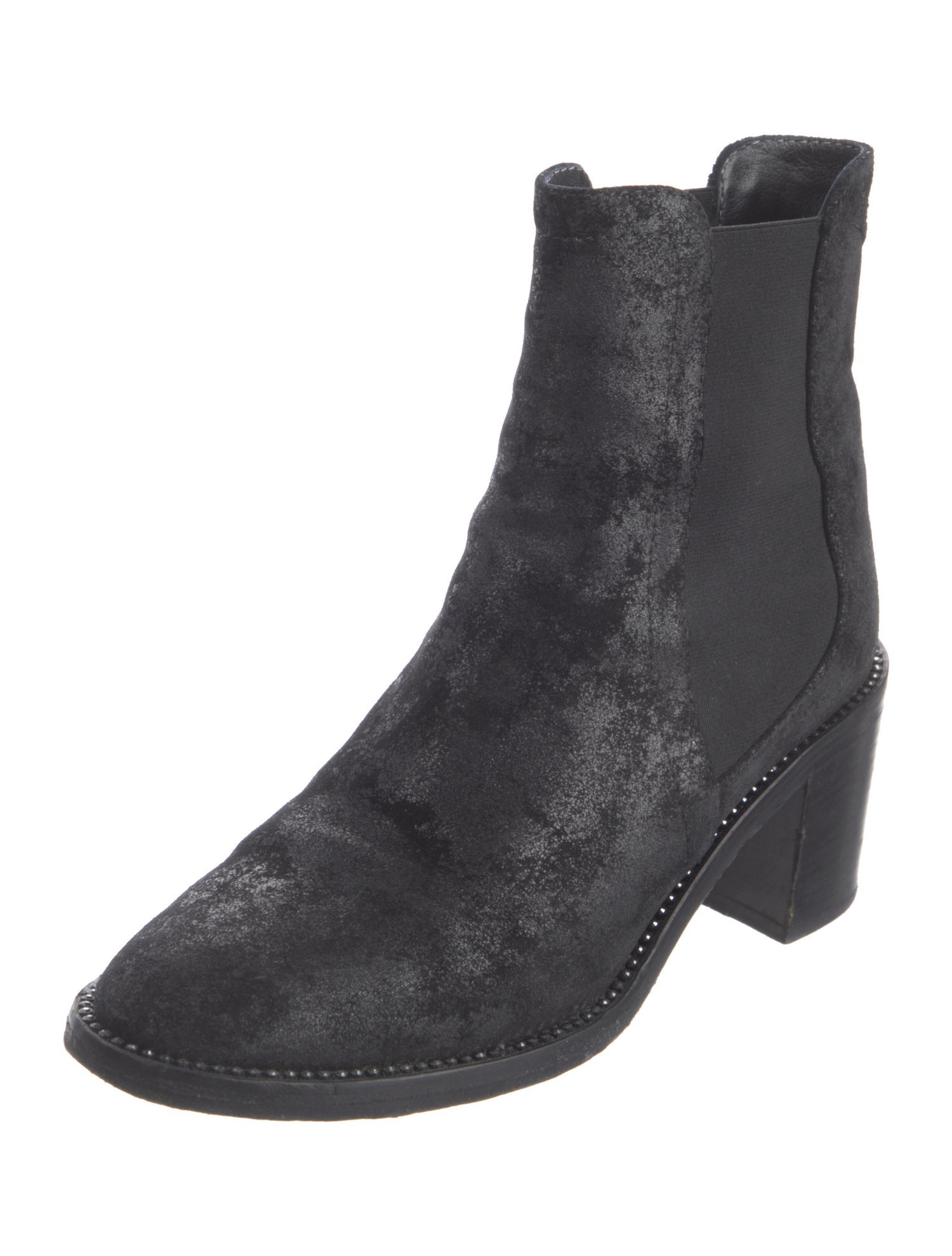 Jimmy Choo Suede Crystal Embellishments Chelsea Boots