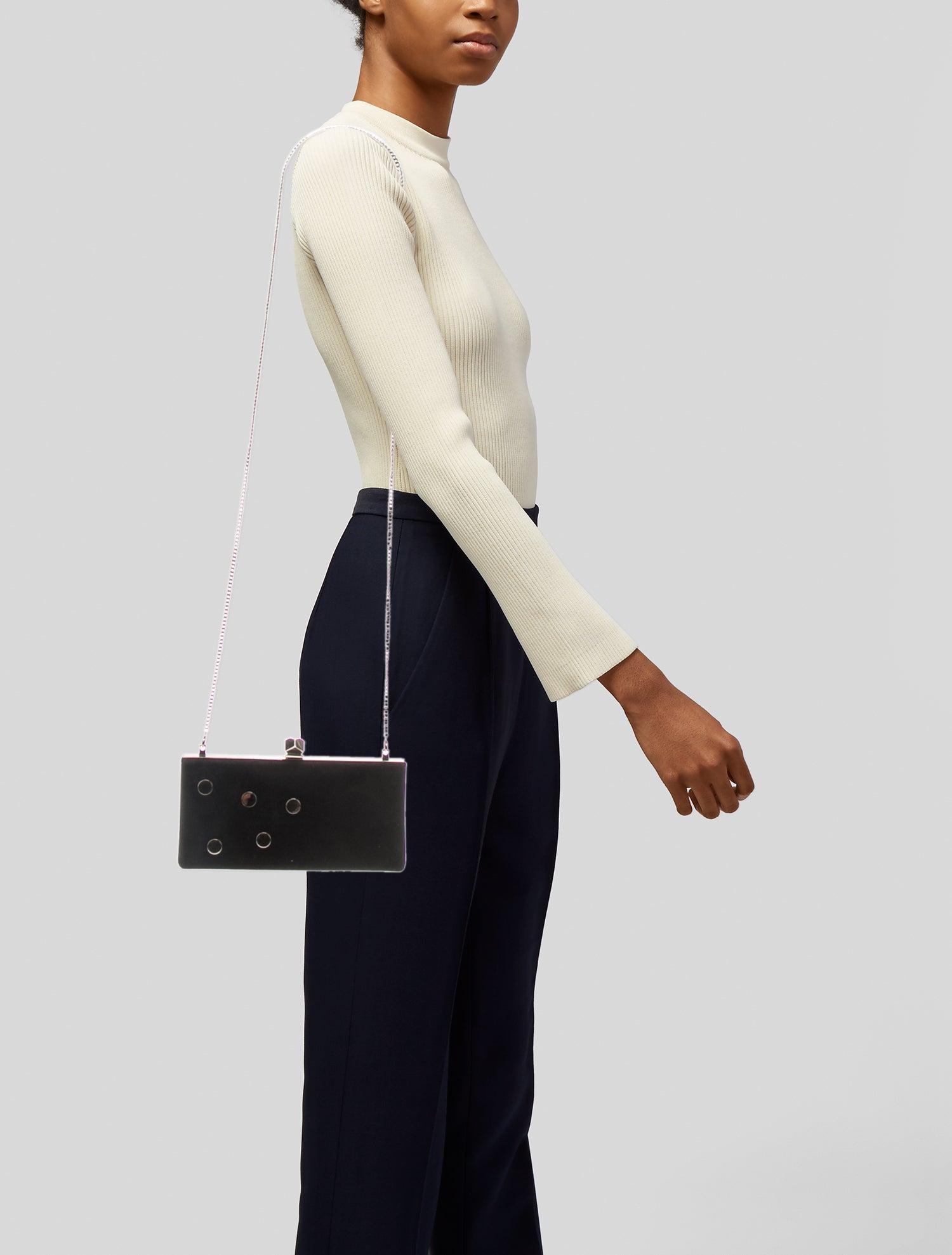 Jimmy Choo Suede Minaudière