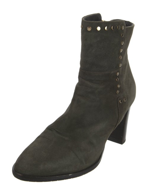 Jimmy Choo Suede Studded Accents Boots