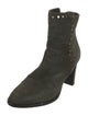 Jimmy Choo Suede Studded Accents Boots