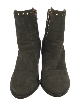 Jimmy Choo Suede Studded Accents Boots