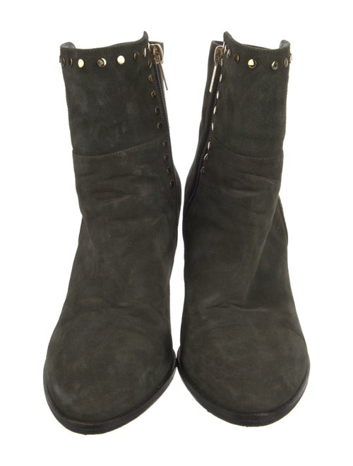 Jimmy Choo Suede Studded Accents Boots