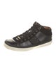 Jimmy Choo Leather Crystal Embellishments Sneakers