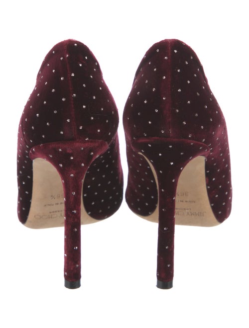 Jimmy Choo Velvet Polka Dot Print Pumps