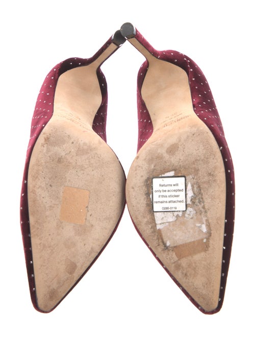 Jimmy Choo Velvet Polka Dot Print Pumps