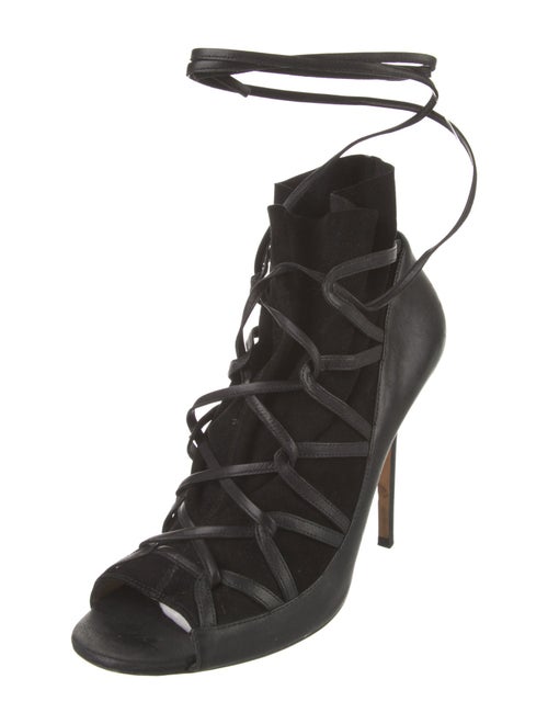 Jimmy Choo Leather Lace-Up Boots
