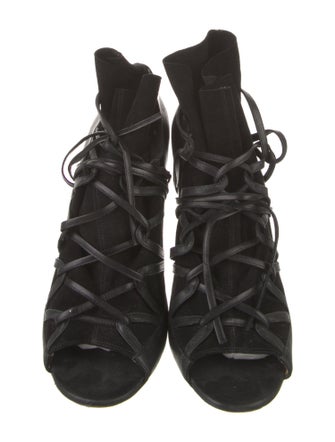 Jimmy Choo Leather Lace-Up Boots