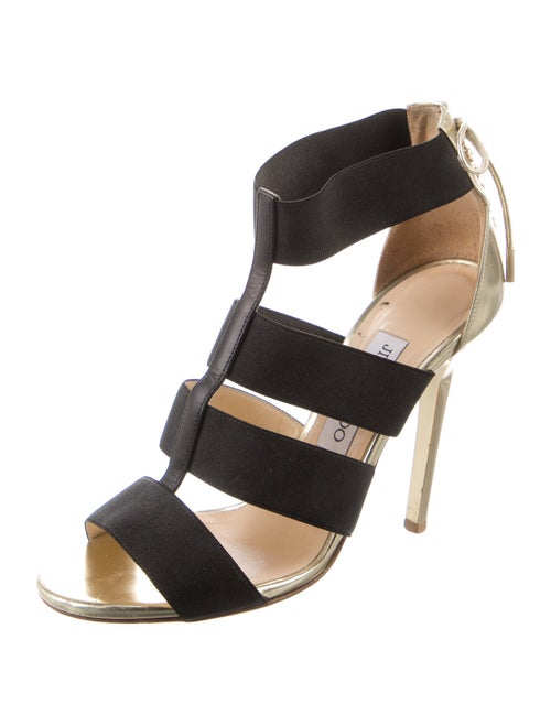 Jimmy Choo Bow Accents T-Strap Sandals