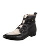 Jimmy Choo GG Embossed Leather Combat Boots