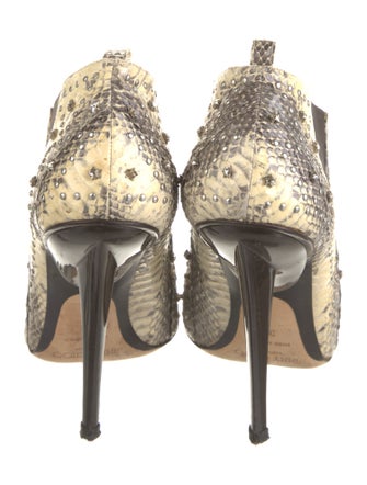 Jimmy Choo Water Snake Patterned Mules