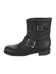 Jimmy Choo Leather Moto Boots