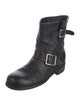 Jimmy Choo Leather Moto Boots