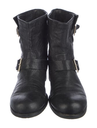 Jimmy Choo Leather Moto Boots