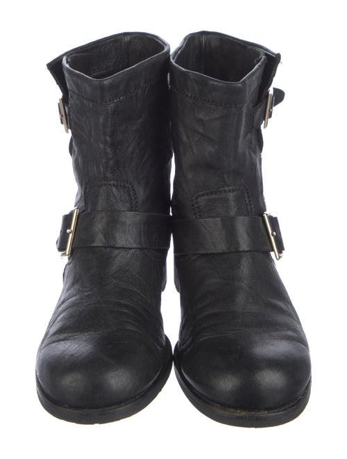 Jimmy Choo Leather Moto Boots