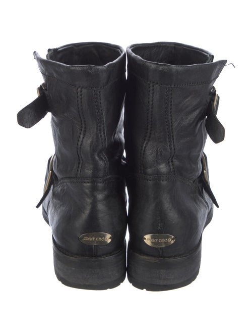 Jimmy Choo Leather Moto Boots