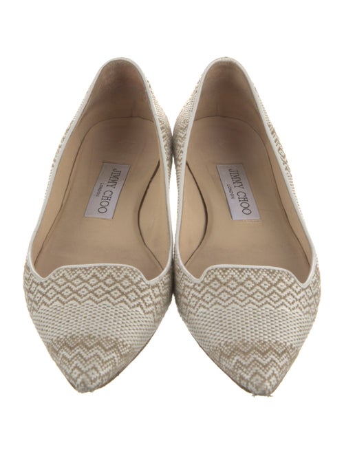 Jimmy Choo Canvas Patterned Flats