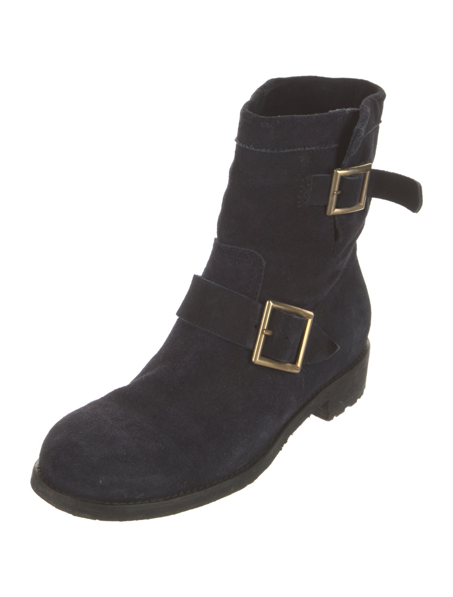 Jimmy Choo Suede Moto Boots