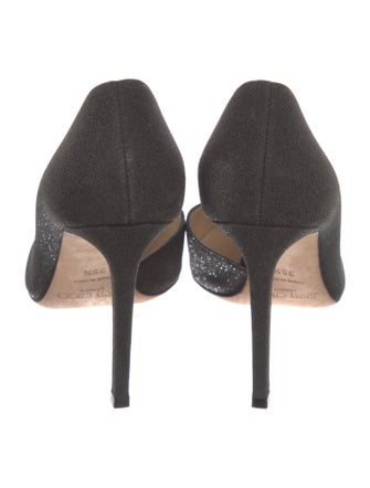 Jimmy Choo Glitter Accents D'Orsay Pumps