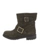 Jimmy Choo Suede Moto Boots