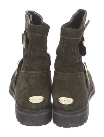 Jimmy Choo Suede Moto Boots