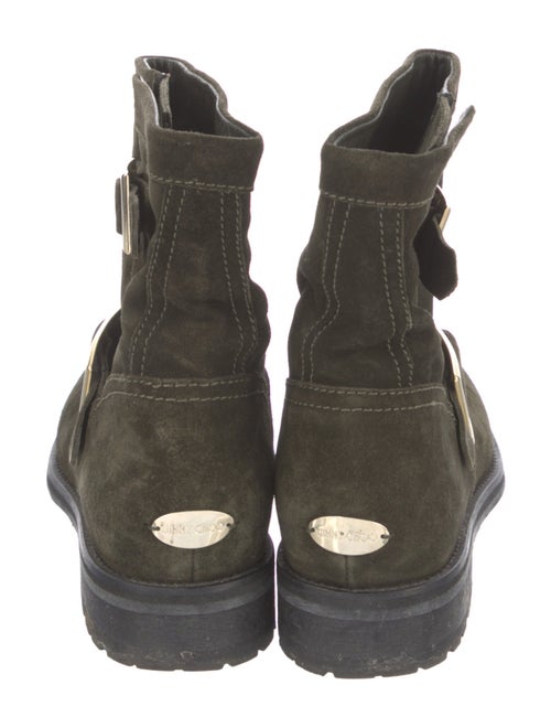 Jimmy Choo Suede Moto Boots