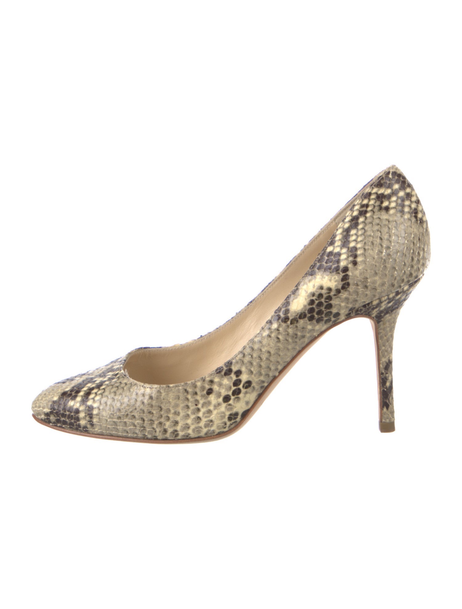 Jimmy Choo Embossed Leather Animal Print Pumps
