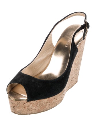 Jimmy Choo Suede Slingback Sandals