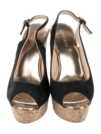Jimmy Choo Suede Slingback Sandals