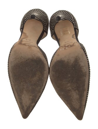 Jimmy Choo Suede Studded Accents T-Strap Pumps