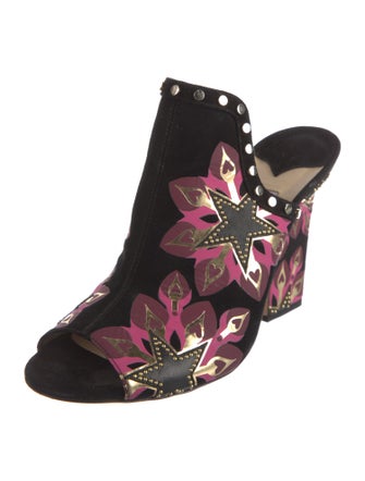 Jimmy Choo Suede Printed Sandals