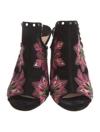 Jimmy Choo Suede Printed Sandals