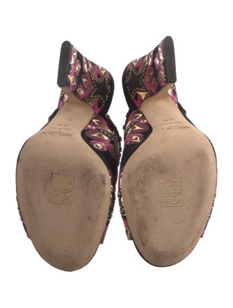 Jimmy Choo Suede Printed Sandals