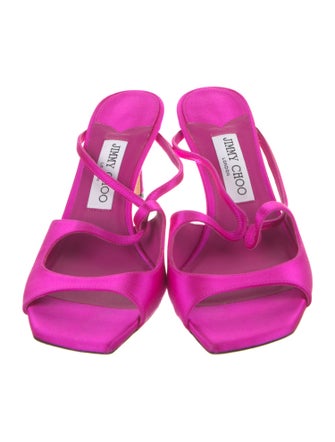 Jimmy Choo Satin Slides