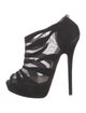 Jimmy Choo Suede Mesh Accents Pumps