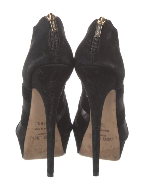 Jimmy Choo Suede Mesh Accents Pumps