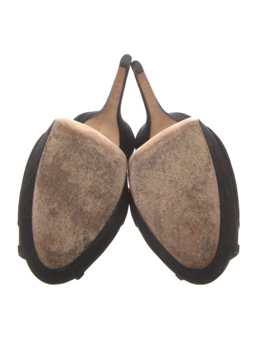 Jimmy Choo Suede Mesh Accents Pumps