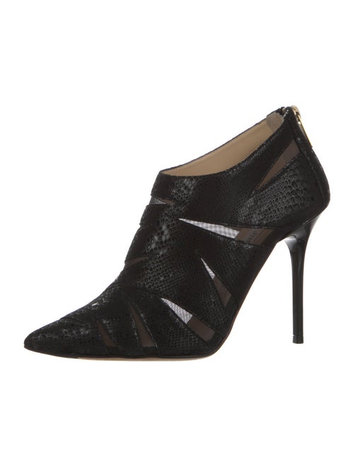 Jimmy Choo Suede Mesh Accents Boots