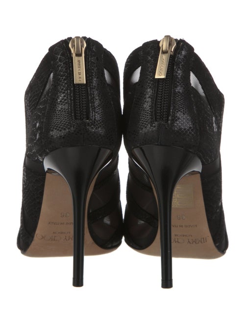 Jimmy Choo Suede Mesh Accents Boots