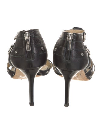 Jimmy Choo Leather Studded Accents Gladiator Sandals