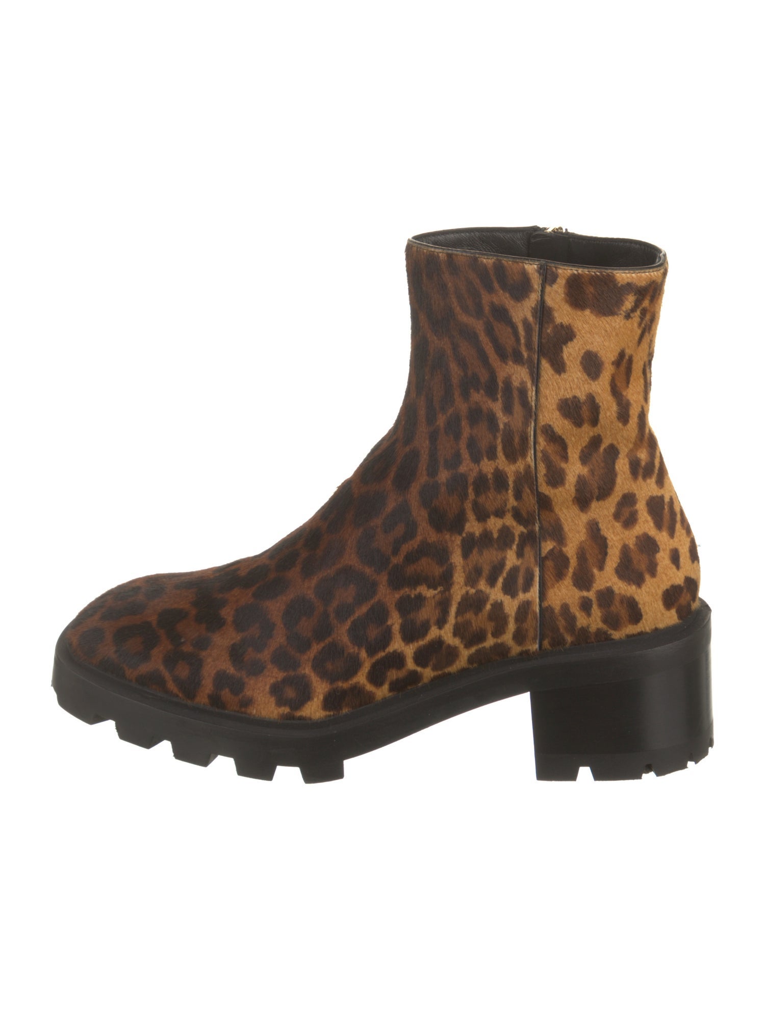 Jimmy Choo Ponyhair Animal Print Combat Boots