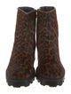 Jimmy Choo Ponyhair Animal Print Combat Boots
