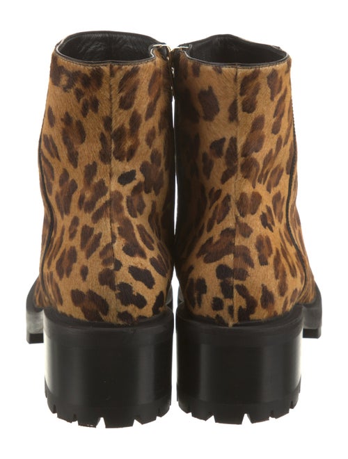 Jimmy Choo Ponyhair Animal Print Combat Boots